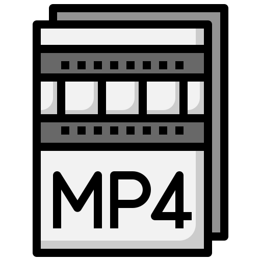 mp4 Surang Lineal Color ikona