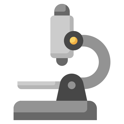 mikroskop Surang Flat ikona