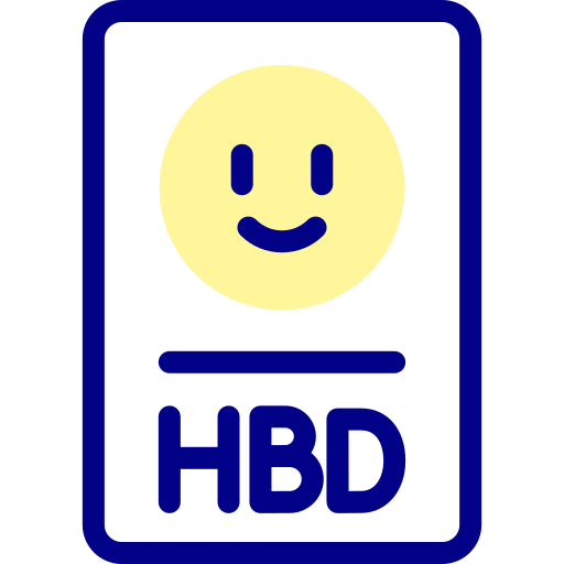 feliz cumpleaños Detailed Mixed Lineal color icono