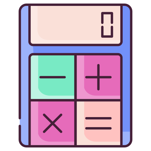 calculadora Generic Thin Outline Color icono