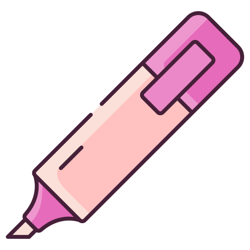 textmarker Generic Thin Outline Color icon