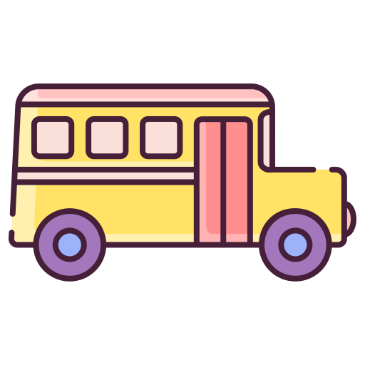 autobús escolar Generic Thin Outline Color icono