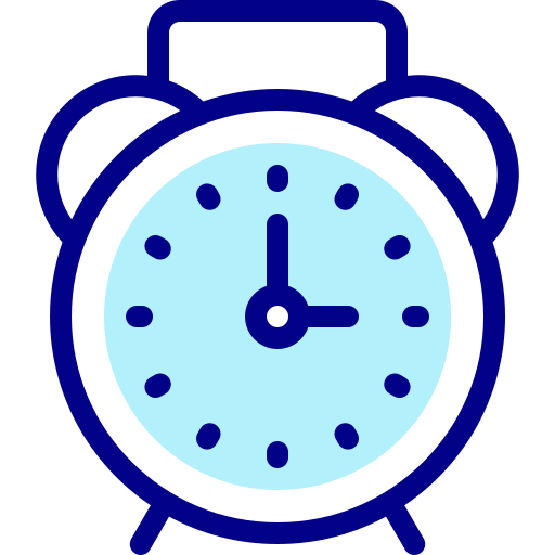 Alarm clock Detailed Mixed Lineal color icon