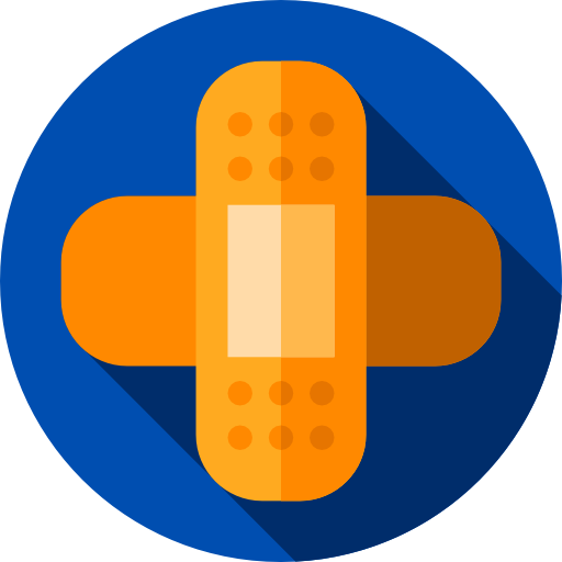 Band aid Flat Circular Flat icon