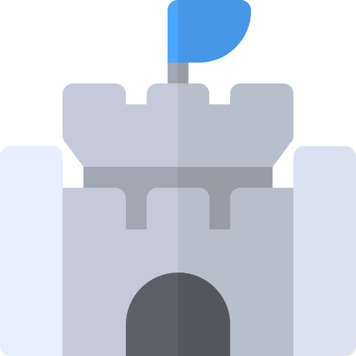 Castle Basic Rounded Flat icon