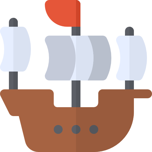 Корабль Basic Rounded Flat иконка