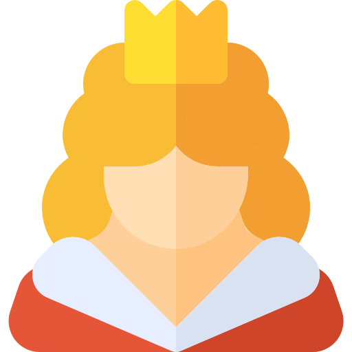królowa Basic Rounded Flat ikona