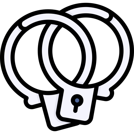Handcuffs Generic Outline Color icon