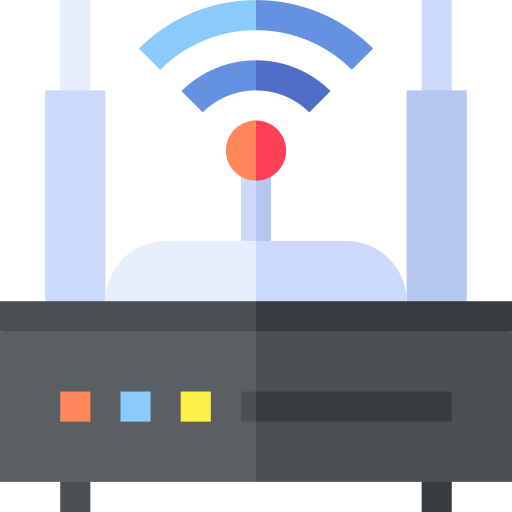 Router Basic Straight Flat icon