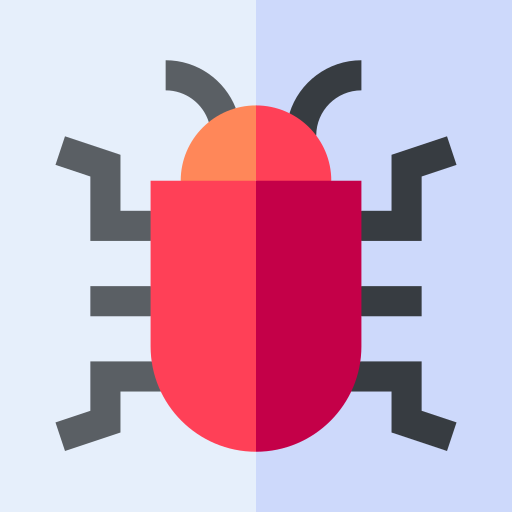 Bug Basic Straight Flat icon