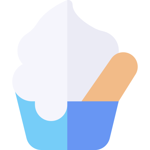 Ice cream cup Basic Rounded Flat icon