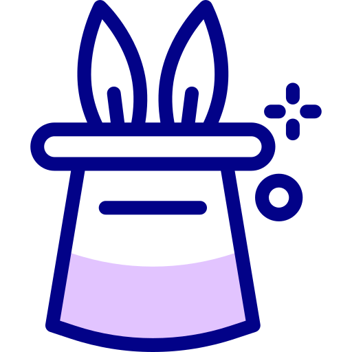 sombrero mágico Detailed Mixed Lineal color icono
