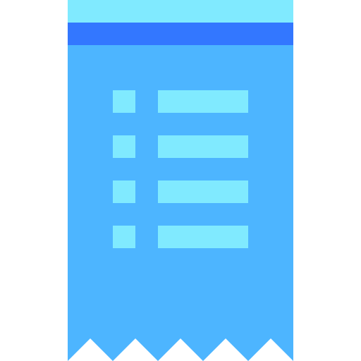 계산서 Basic Sheer Flat icon