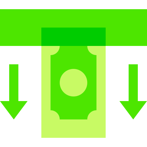 retiro de efectivo Basic Sheer Flat icono