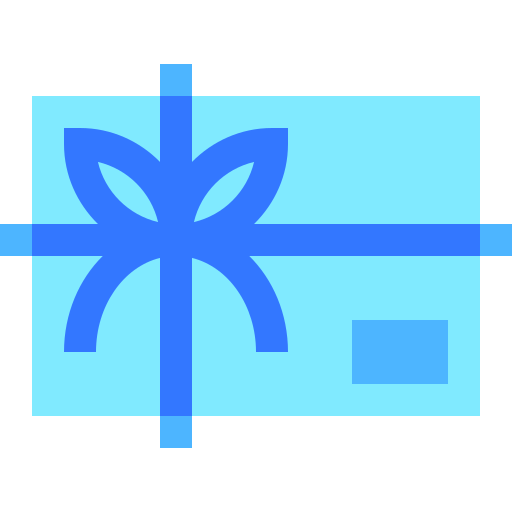 tarjeta de regalo Basic Sheer Flat icono