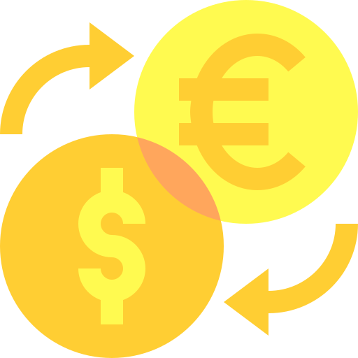 Money exchange Basic Sheer Flat icon