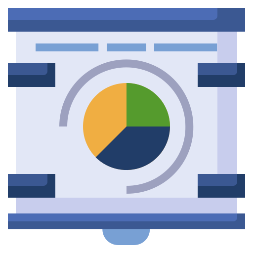 Data visualization Surang Flat icon