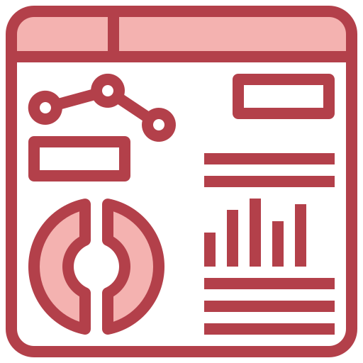 Statistic Surang Red icon