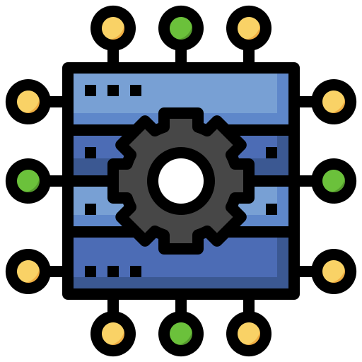데이터웨어 하우스 Surang Lineal Color icon