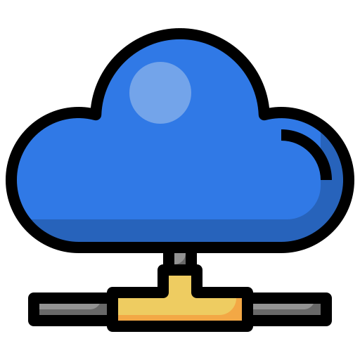 cloud computing Surang Lineal Color icoon