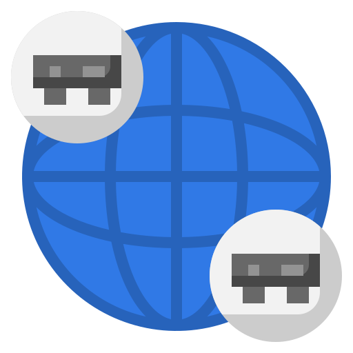 ネットワークサーバー Surang Flat icon