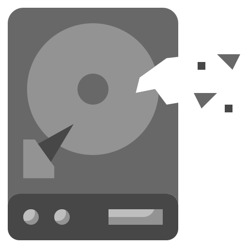 Hard disk drive Surang Flat icon