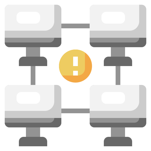 computer netwerken Surang Flat icoon