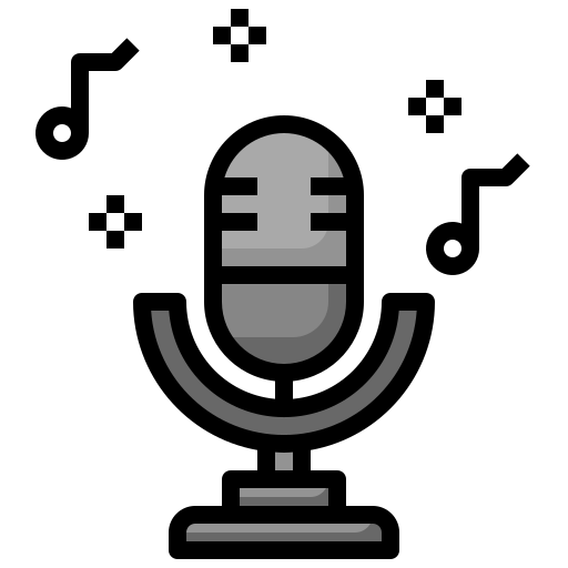 mikrofon Surang Lineal Color icon