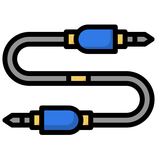 geluid kabel Surang Lineal Color icoon