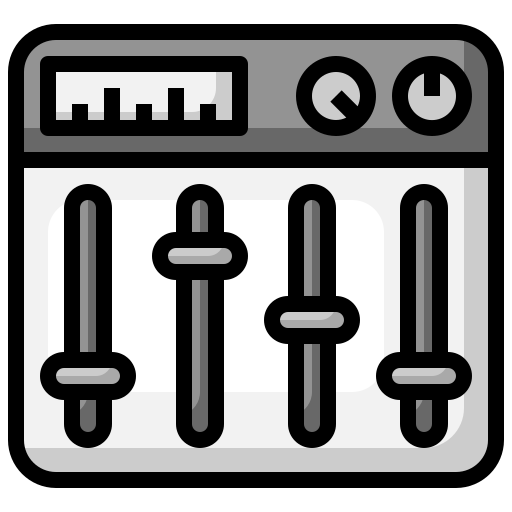 mezclador de sonido Surang Lineal Color icono