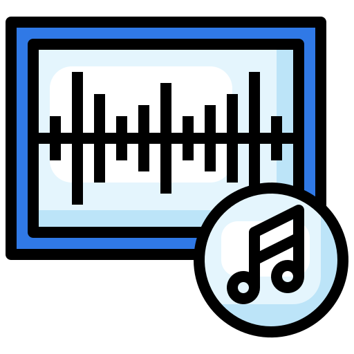 Sound wave Surang Lineal Color icon