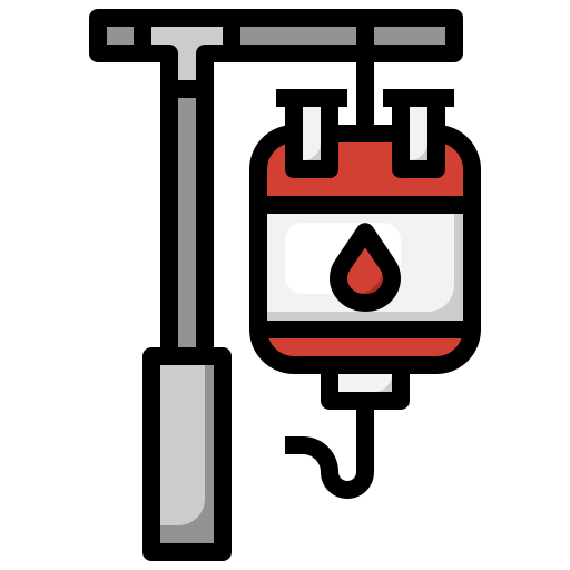 transfusión de sangre Surang Lineal Color icono
