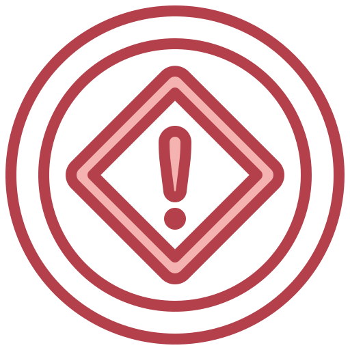 Warning sign Surang Red icon