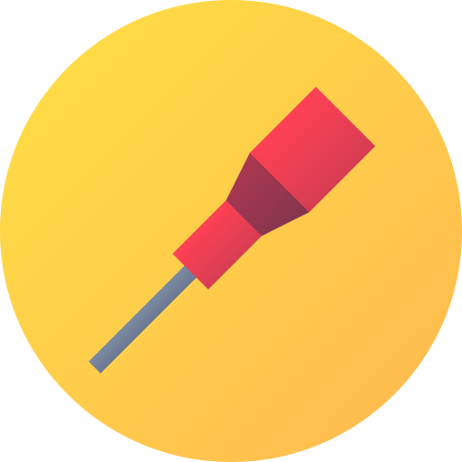 Needle Flat Circular Gradient icon