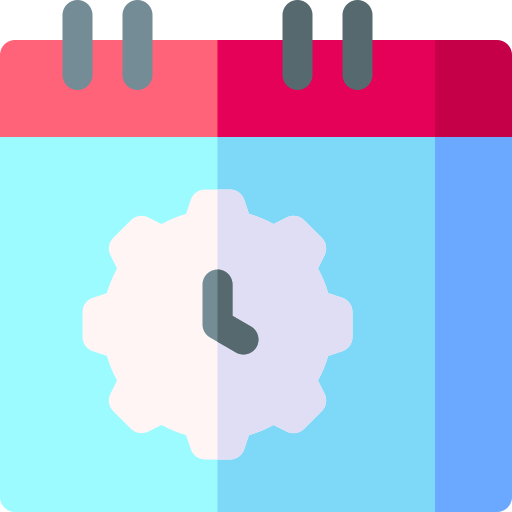 calendario Basic Rounded Flat icono