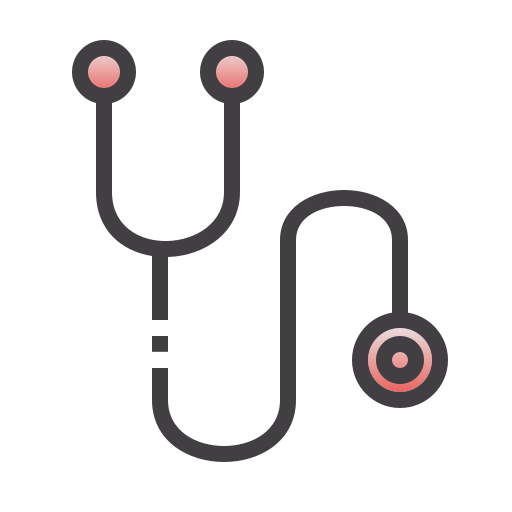 stethoscoop Generic Outline Gradient icoon
