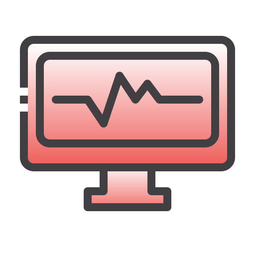 monitor de electrocardiograma Generic Outline Gradient icono