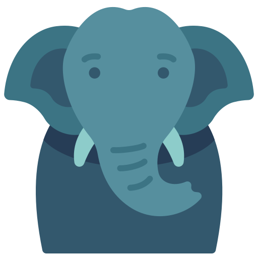 Elephant Victoruler Flat icon
