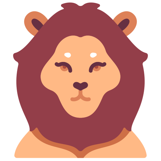 Lion Victoruler Flat icon