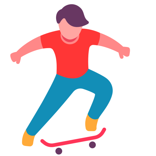 skateboarden Victoruler Flat icoon