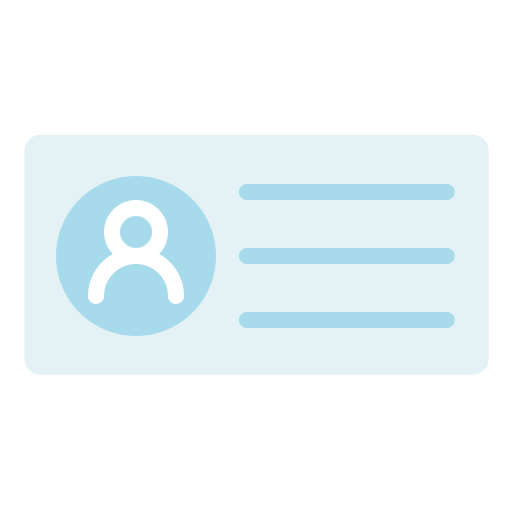tarjeta de visita Generic Flat icono