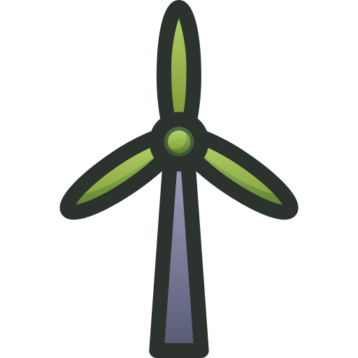 turbina eólica Generic Outline Gradient icono
