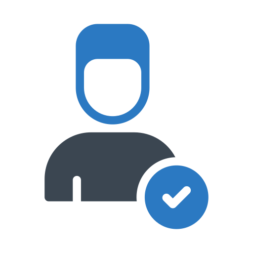 인증 된 계정 Generic Blue icon