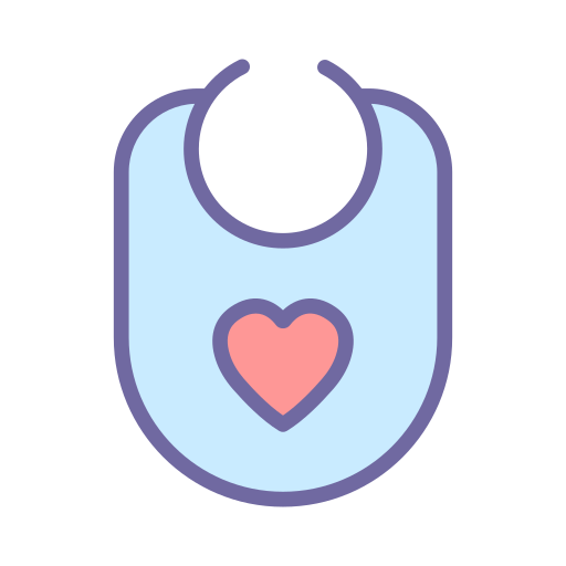 Baby bib Generic Outline Color icon