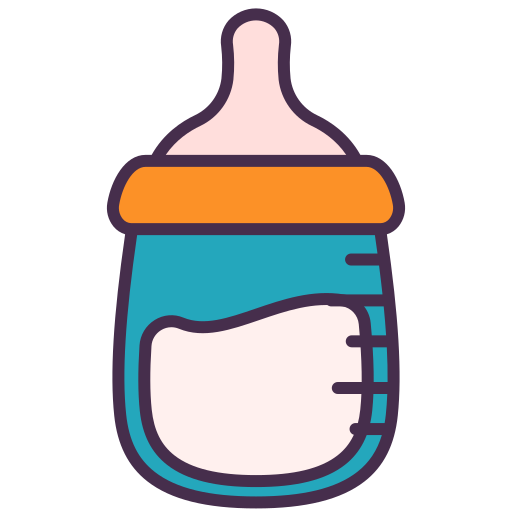 Baby bottle Victoruler Linear Colour icon