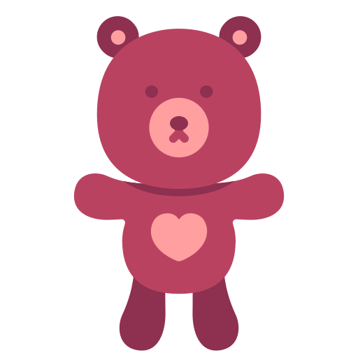 Teddy bear Victoruler Flat icon