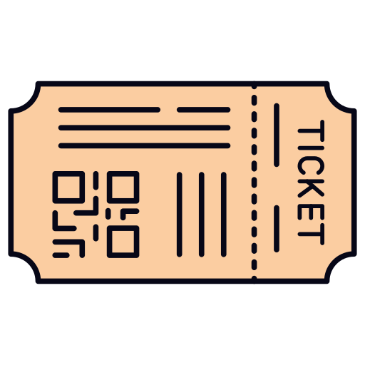 Ticket Generic Outline Color icon