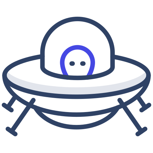nave alienígena Generic Outline Color icono