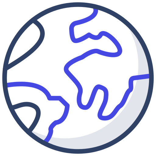 Earth Generic Outline Color icon