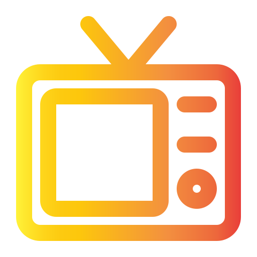 Vintage tv Generic Gradient icon